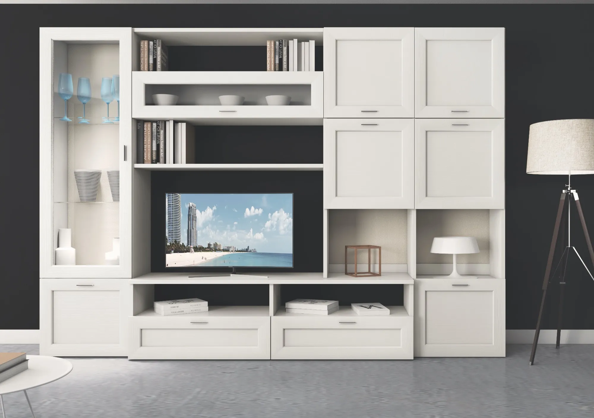 Parete Attrezzata Moderna Lions Linea L21 – Stile ed eleganza a prezzo outlet - Outlet del Tavolo