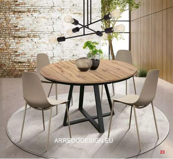 Tavolo rotondo allungabile Tempor 2180 outlet Veneto