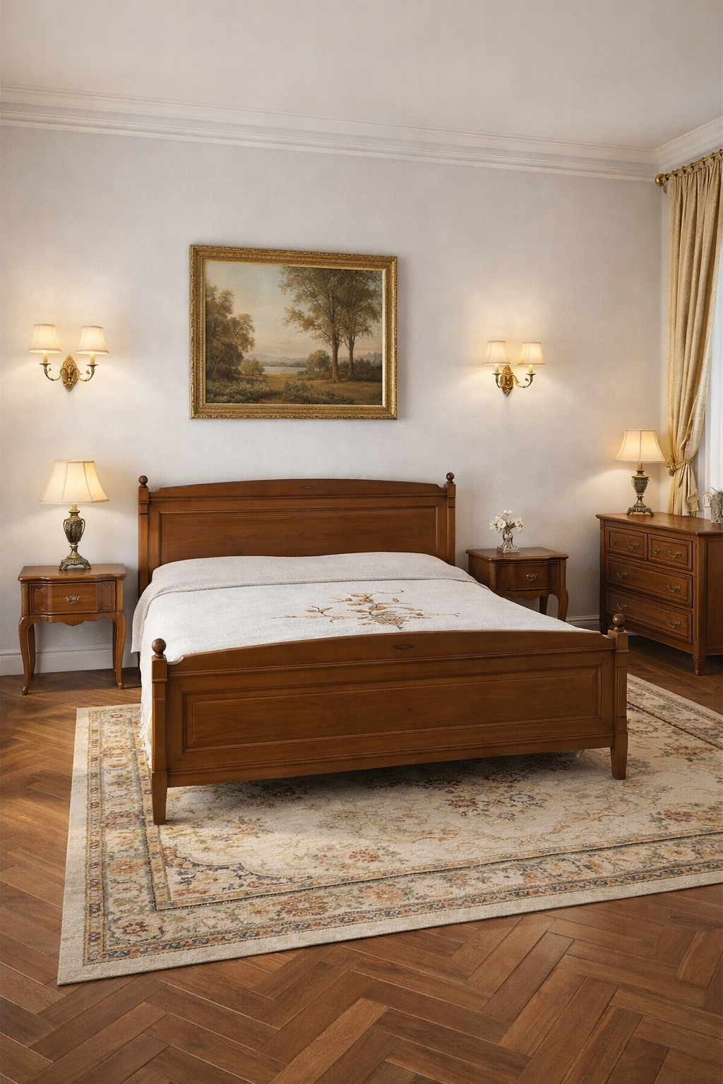 Letto matrimoniale in ciliegio Sogni